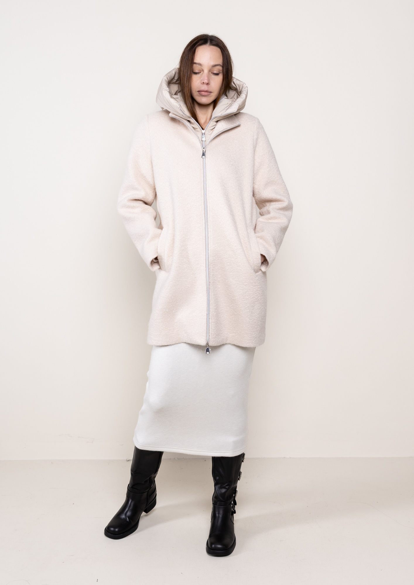 Cappotto Bouclé Lokita Milano Avorio - immagine 2
